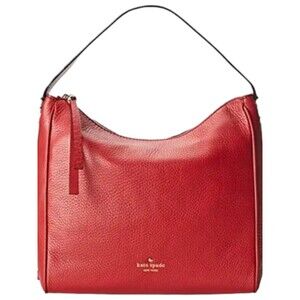 Kate Spade Charles Street Small Haven Red Leather Handbag Satchel Top Handle